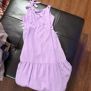 Chic Lilac Sleeveless Kids Dress